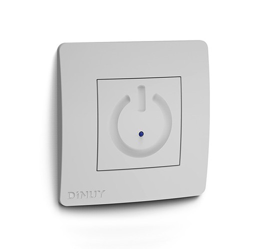 Dinuy white 3-wire touch built-in timer switch