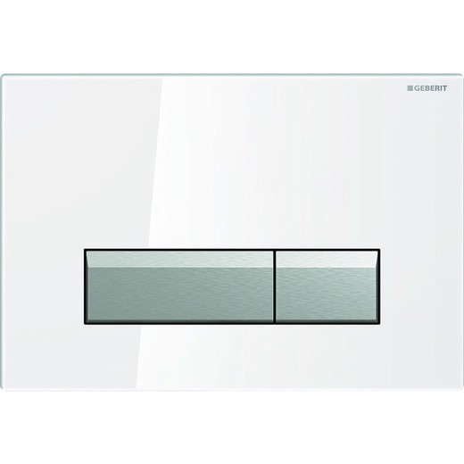 Geberit Sigma 40 knop, voor dubbel ontlading wit aluminium