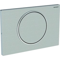 Pulsador Geberit Sigma10 acero inoxidable