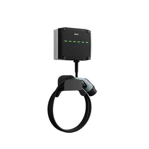 Chargeur de voiture pour câble mural 5m T2 7,4 kW monophasé avec Bluetooth Simon