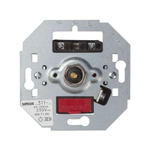 Regulador-interruptor de luz giratorio Simon75