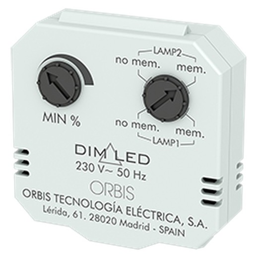 Regulador luminosidad DIM LED 3-4 hilos Orbis