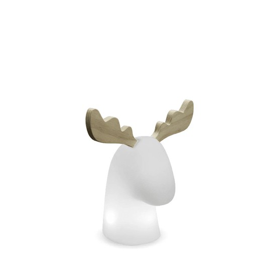 RUDI illuminated reindeer with battery for exterior and interior use