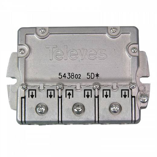 Divisor EasyF 5D 5 a 2400 MHz 10 / 9,5dB Televes