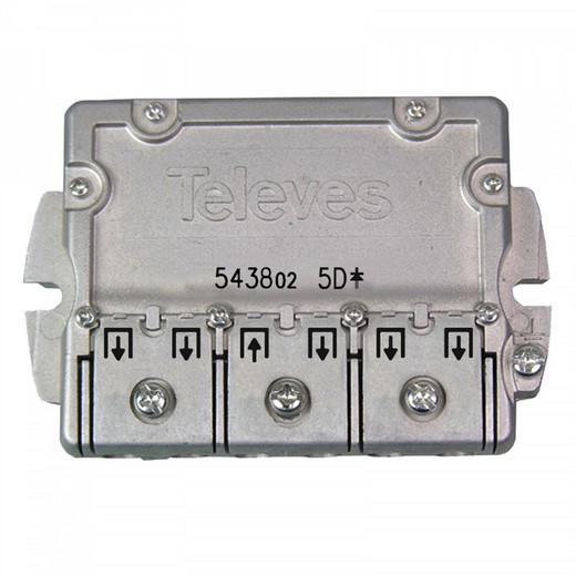 EasyF 5D 5 tot 2400 MHz 10 / 9,5 dB Televes-splitter