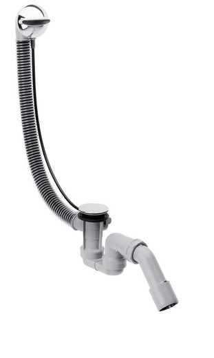 Complete set of drain and overflow for standard Hansgrohe bathtubs