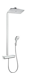 Doucheset met douchethermostaat Showerpipe Raindance 360 wit / chroom Hansgrohe