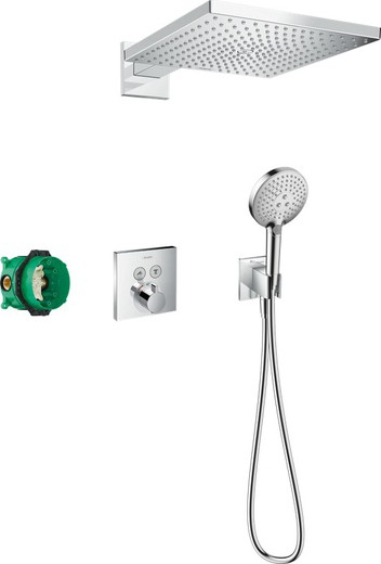 Built-in shower set with ShowerSelect thermostat