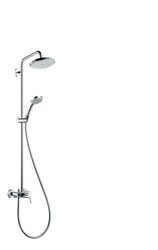 Showerpipe Chrome-plated Hansgrohe single-lever shower set