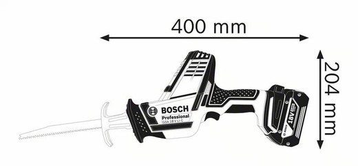 BOSCH OUTILLAGE - Scie-sabre sans fil GSA 36 V-LI Professional