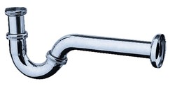 Siphon en S pour bidet chrome Hansgrohe