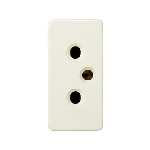 Simon 27 Play Bipolar socket 10 A 250V ~ half element with safety device and packing. quick ivory