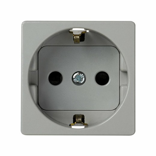 Simon 27 Play Socket outlet schuko 16 A 250V ~ with safety device and screw terminal connection gray