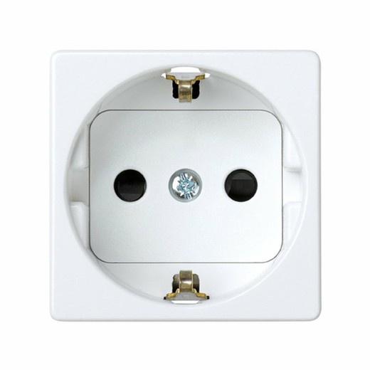 Simon 27 Play Plug base schuko 16 A 250V ~ avec dispositif de sécurité et connexion blanche rapide