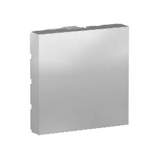 Blind cover 2 modules aluminum Schneider electric