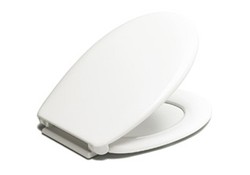 Tapa de WC Reina con bisagra BR 424-436mm blanco