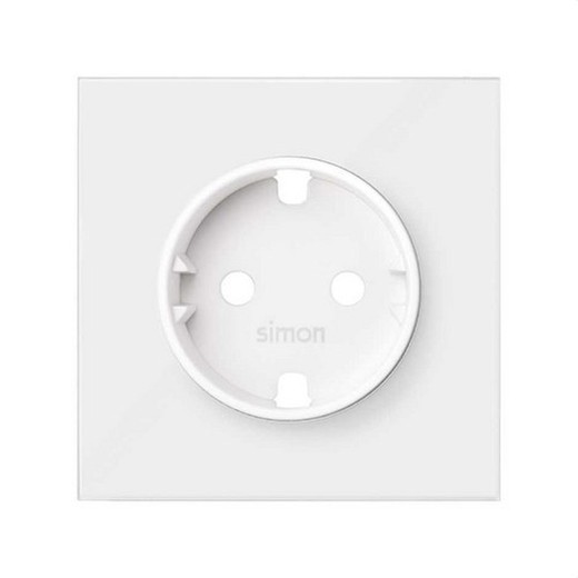 Cover for German socket outlet matt white Simon 100