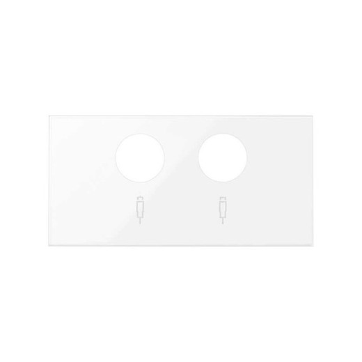 Cover for inductive sockets for R-TV and SAT bright white Simon 100