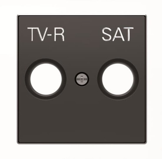 Cover socket TV/R sky black soft