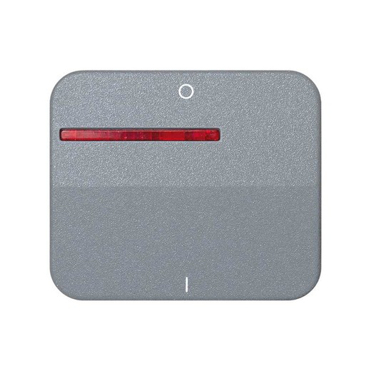 Individual key for two-pole switch gray Simon 75