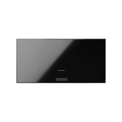 E / A-Taste für den glänzenden schwarzen elektronischen Schalter Simon 100