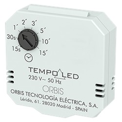 Temporizador regulador Tempo LED 15seg/15min 2-3 hilos Orbis