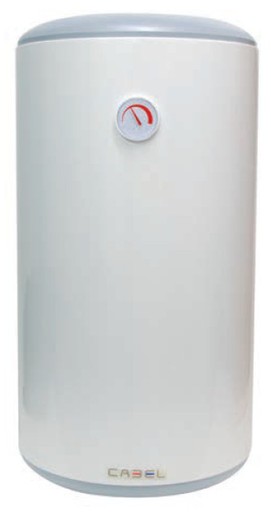 Vertical electric water heater 30 liters Cabel
