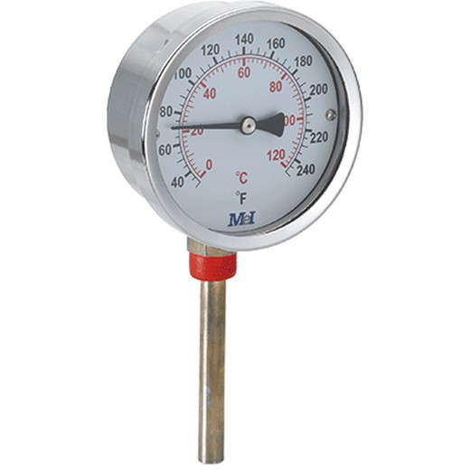 Thermometer diameter 80 vertical 1/2" 0...+120 50mm