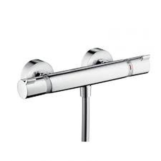 Hansgrohe chrome plated exposed Ecostat Comfort shower thermostat