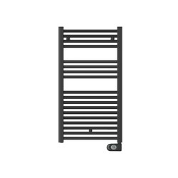 Toallero eléctrico baño negro mate 786x400 300W Cabel