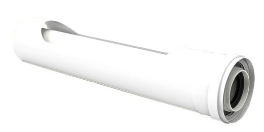 Kaminrohr Stecker-Buchse Durchmesser 60 / 100x500mm Polypropylen Aluminium