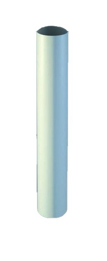 Male-male chimney pipe diameter 127x1000mm white aluminum Fig