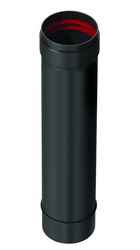 Tubo simple macho-hembra diámetro 80x1000mm para estufas pellets y biomasa Fig