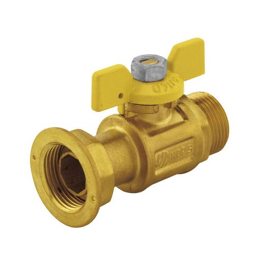 Butterfly TER 1.1 / 4 "male - 1.1 / 4" straight nut counter butterfly valve