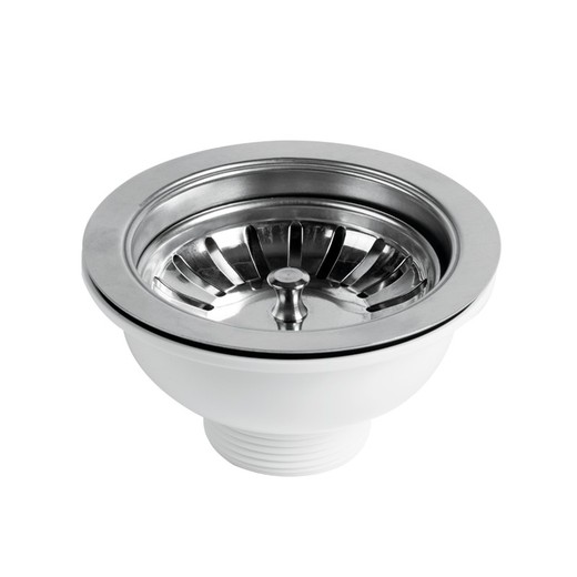 1 "1/2 Duchaflex stainless steel sink valve without overflow