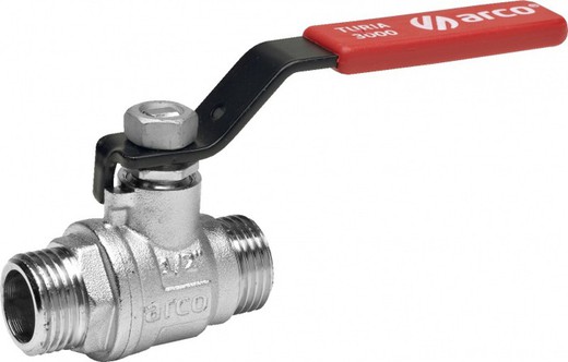 Turia series 3/4 "male - 3/4" male chrome Arc lever valve
