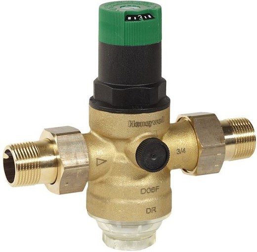 Balanced seat pressure reducing valve with adjustment scale D06F-2A Honeywell