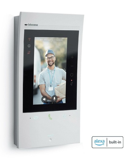 Video intercom with 2 wires and WiFi Classe 300EOS and Amazon Alexa assistant