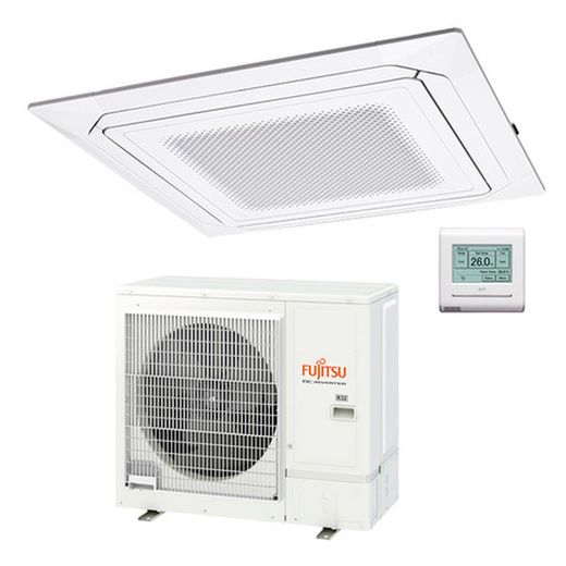 Aire acondicionado 1x1 split cassette AUY100K-KA blanco Fujitsu