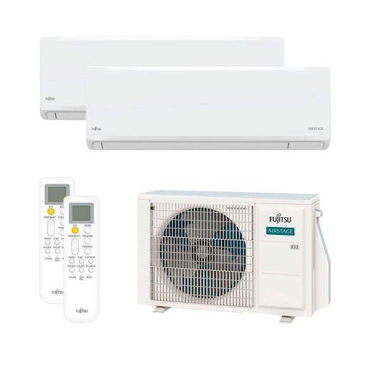 Ar condicionado multi-split Fujitsu ASY25U2MI-KN 2x1 com Wi-Fi incluído