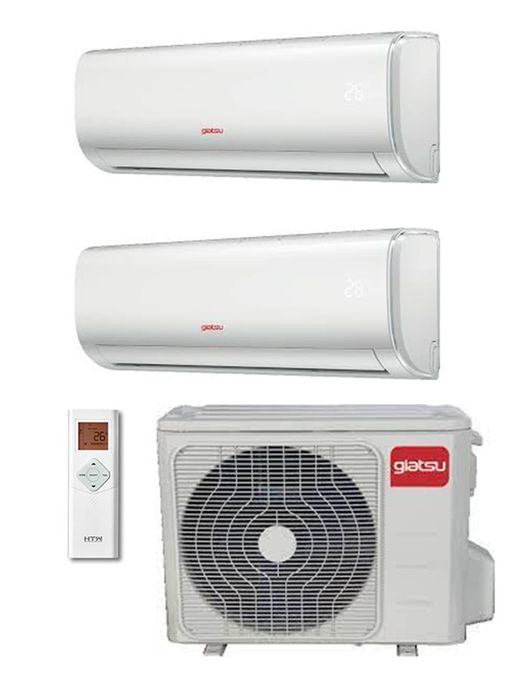 Climatiseur multisplit 2x1 GIA-MSI-09AR2R32 + GIA-MSI-12AR2R32 + GIA-MO2-14IX41BR32 Giatsu