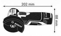 Esmerilhadeira angular sem fio GWS 12V-76