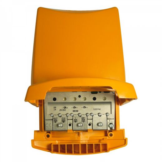 Amplificador de mástil de alta ganancia 3 entradas: FM-BIII/DAB-UHF Televés