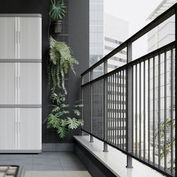 JOBGAR Rollende modulaire kledingkast van hars 3