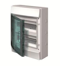 Armario superficie 2 filas 24 módulos puerta transparente Abb