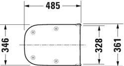 Asiento inodoro Duravit D-Code versión alargada