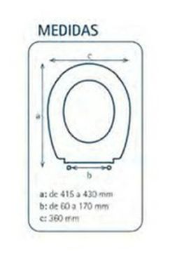 Asiento WC Cabel One Softclose