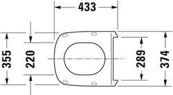 Sedile e rivestimento DuraStyle bianchi con Softclose