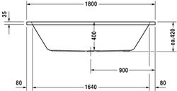Duravit D-Code 1800X800 Badewanne