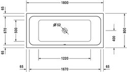 Duravit D-Code 1800X800 Badewanne